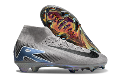 Nike Mercurial Superfly 10 Elite FG Football Boots - Grey/Black/Blue/Gold