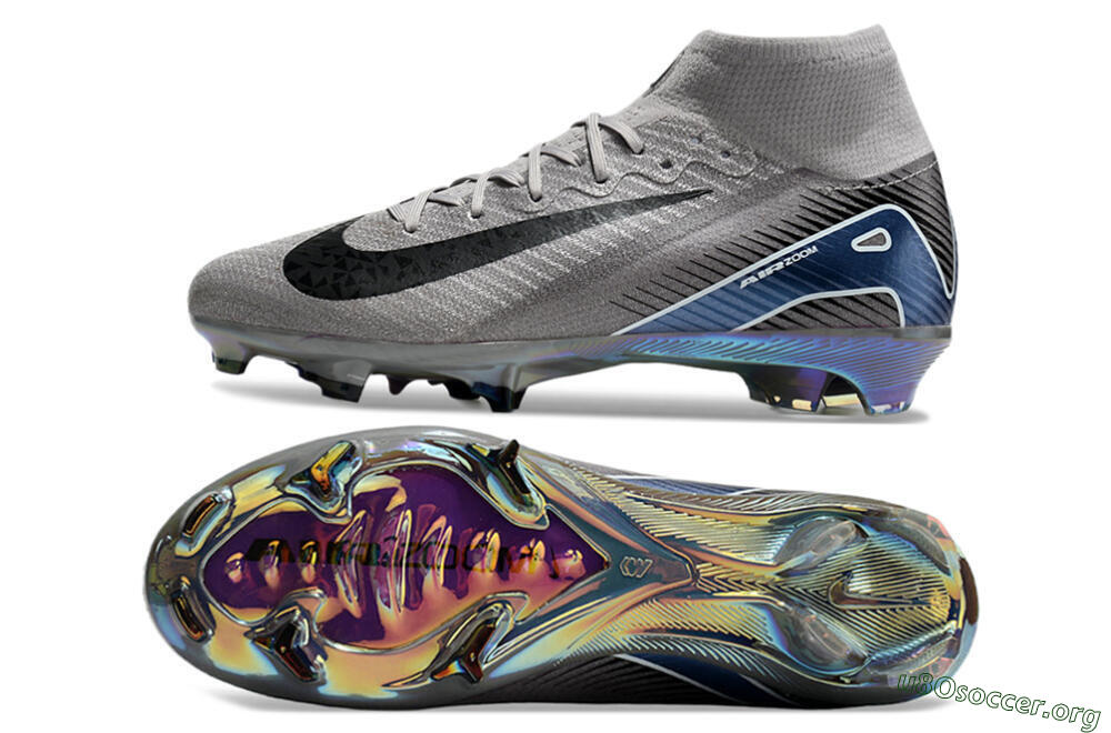 Nike Mercurial Superfly 10 Elite FG Football Boots - Grey/Black/Blue/Gold 1