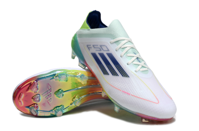 Adidas F50 Elite FG Football Boots - White/Blue/Yellow/Gold