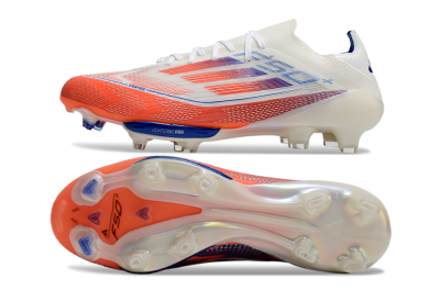 Adidas F50+ Lightstrike Pro FG Football Boots - White/Red/Blue