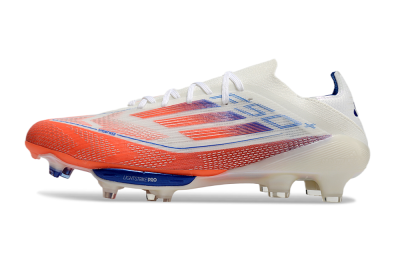 Adidas F50+ Lightstrike Pro FG Football Boots - White/Red/Blue