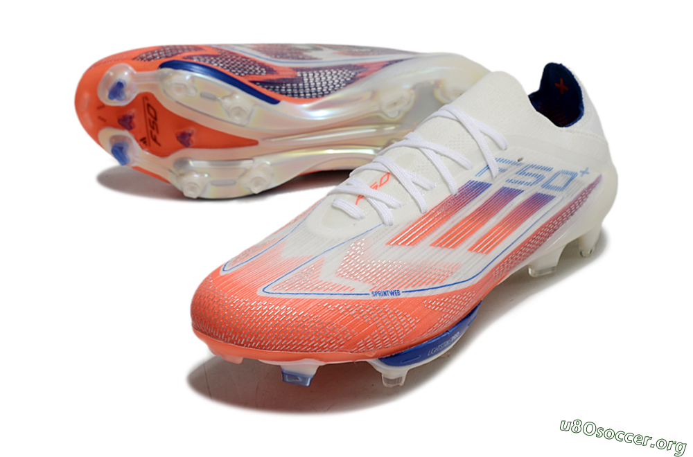 Adidas F50+ Lightstrike Pro FG Football Boots - White/Red/Blue 0