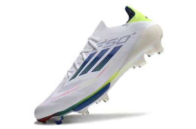 Adidas F50+ Lightstrike Pro FG Football Boots - White/Blue/Yellow