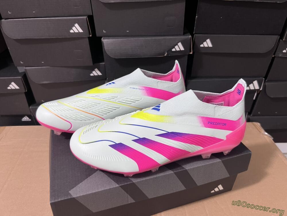 Adidas Predator Elite 24 Laceless FG Football Boots - Jade/Blue/Pink