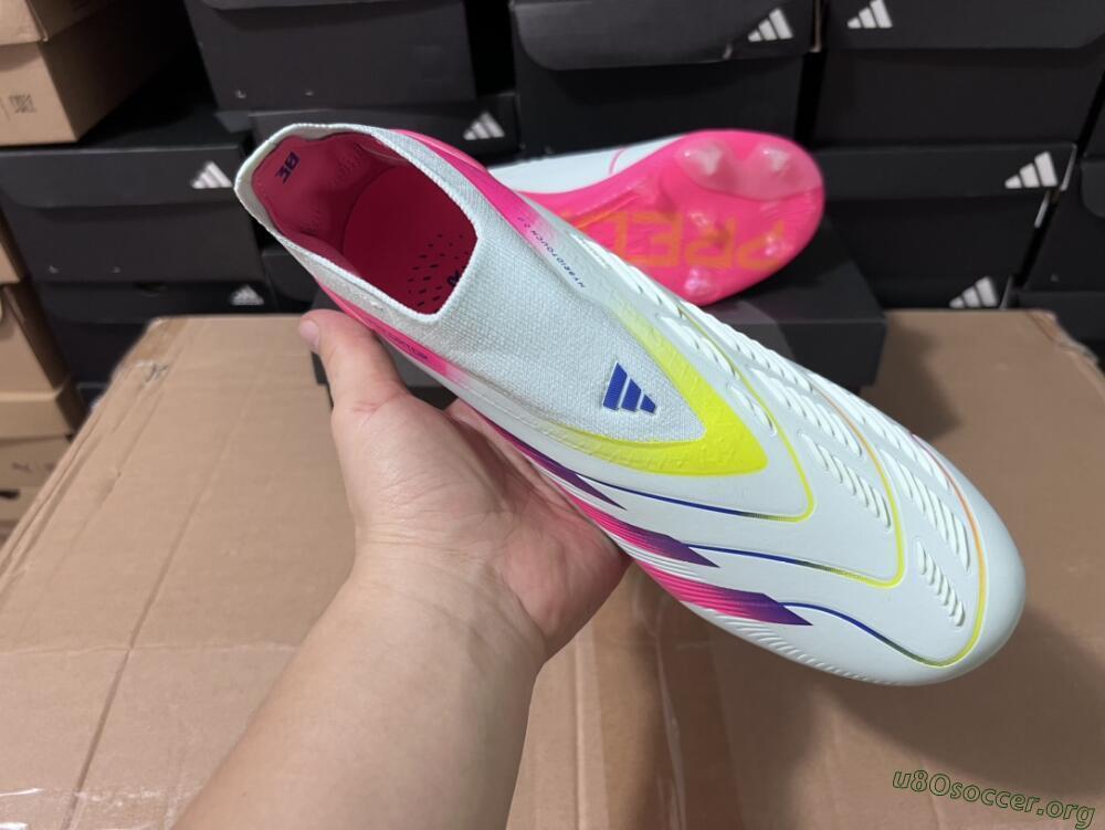 Adidas Predator Elite 24 Laceless FG Football Boots - Jade/Blue/Pink