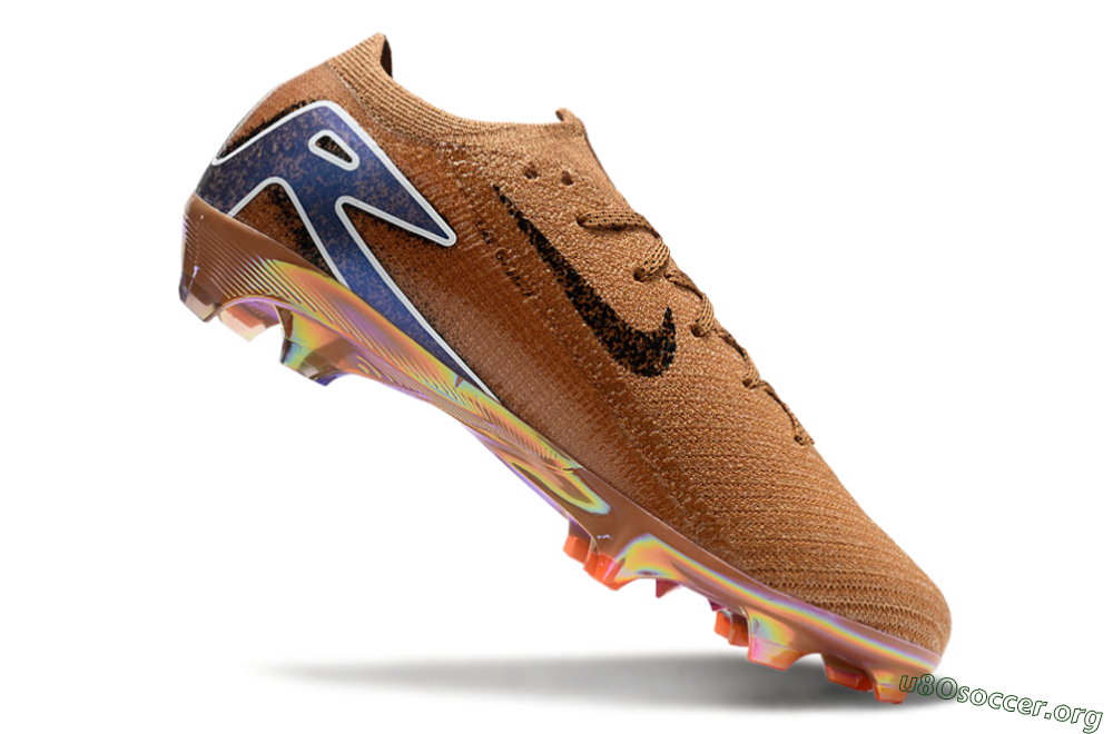 Nike Air Zoom Mercurial Vapor 16 Elite FG Football Boots - Gold/Blue/White 4