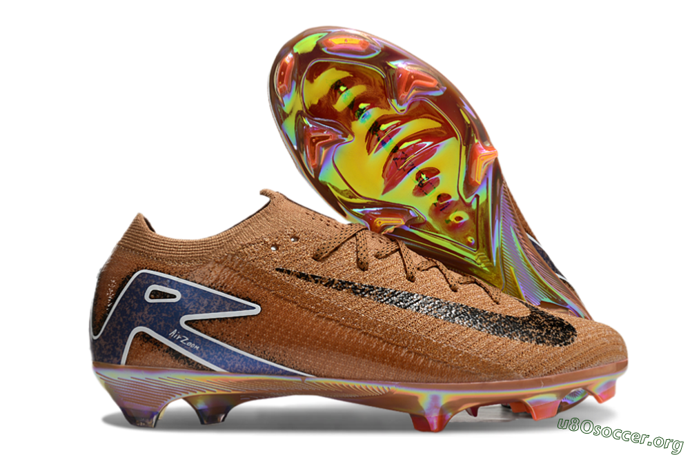 Nike Air Zoom Mercurial Vapor 16 Elite FG Football Boots - Gold/Blue/White 2
