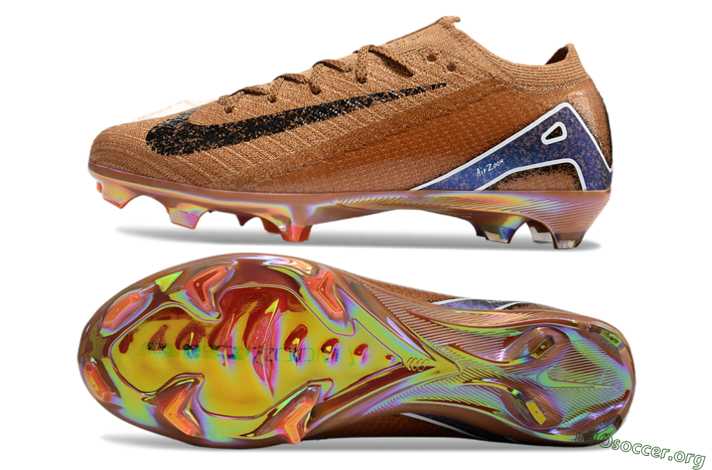Nike Air Zoom Mercurial Vapor 16 Elite FG Football Boots - Gold/Blue/White 1