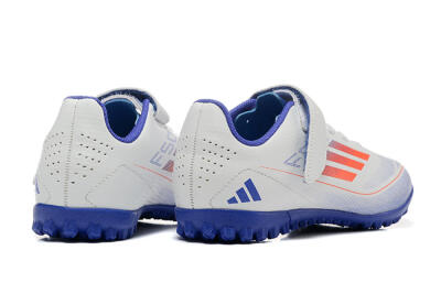 Kids Adidas Predator Elite TF Football Shoes - White/Blue/Red