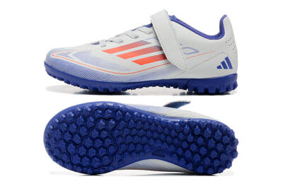 Kids Adidas Predator Elite TF Football Shoes - White/Blue/Red