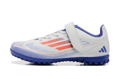 Kids Adidas Predator Elite TF Football Shoes - White/Blue/Red