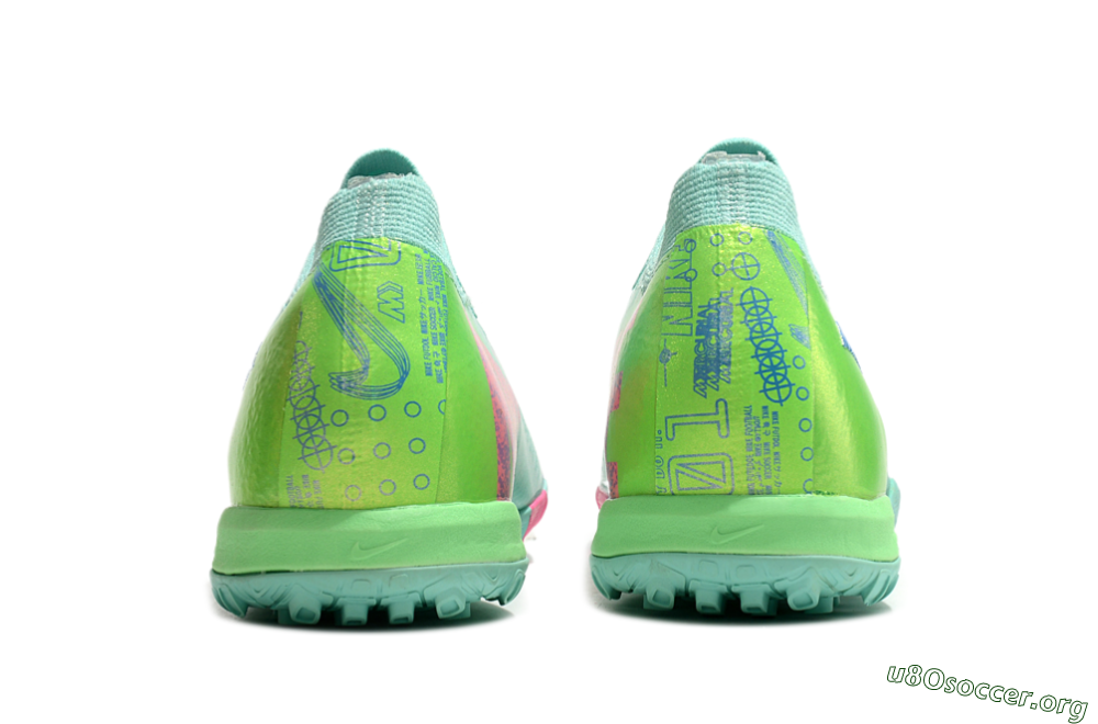 Nike Air Zoom Mercurial Vapor 16 Elite TF Football Shoes - Jade/Pink/Blue 5