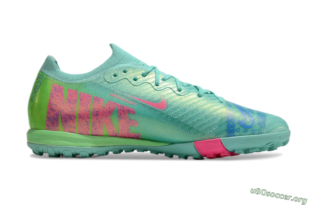 Nike Air Zoom Mercurial Vapor 16 Elite TF Football Shoes - Jade/Pink/Blue 7