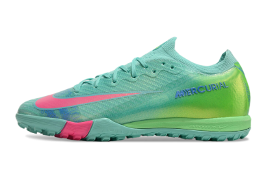 Nike Air Zoom Mercurial Vapor 16 Elite TF Football Shoes - Jade/Pink/Blue