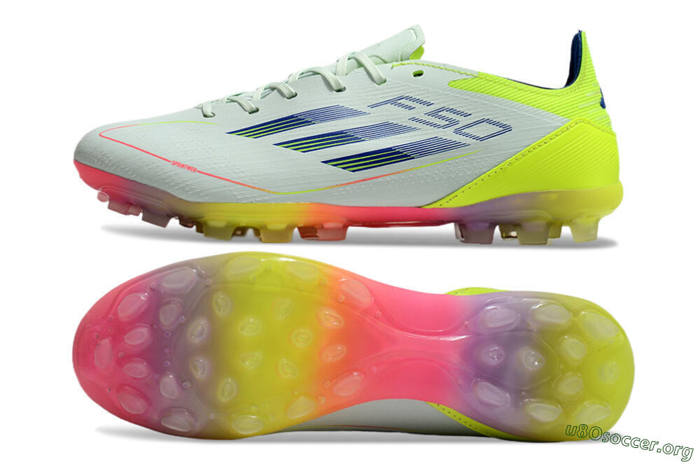 Adidas F50 Elite MG Football Boots - Jade/Blue/Yellow 1