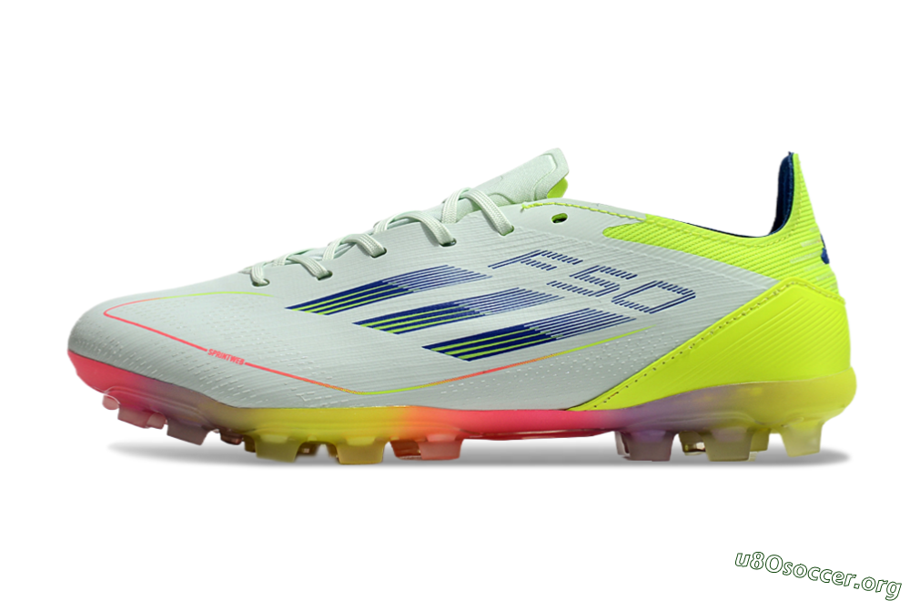 Adidas F50 Elite MG Football Boots - Jade/Blue/Yellow 3