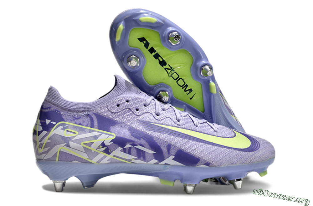 Nike Air Zoom Mercurial Vapor 16 Elite SG Football Boots - Purple/Yellow/White 2