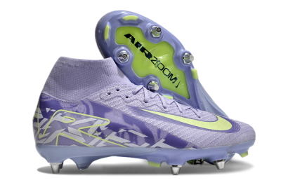 Nike Air Zoom Mercurial Superfly 10 Elite SG Football Boots - Purple/Yellow/White