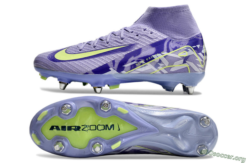 Nike Air Zoom Mercurial Superfly 10 Elite SG Football Boots - Purple/Yellow/White 1