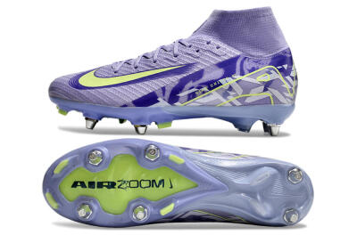 Nike Air Zoom Mercurial Superfly 10 Elite SG Football Boots - Purple/Yellow/White
