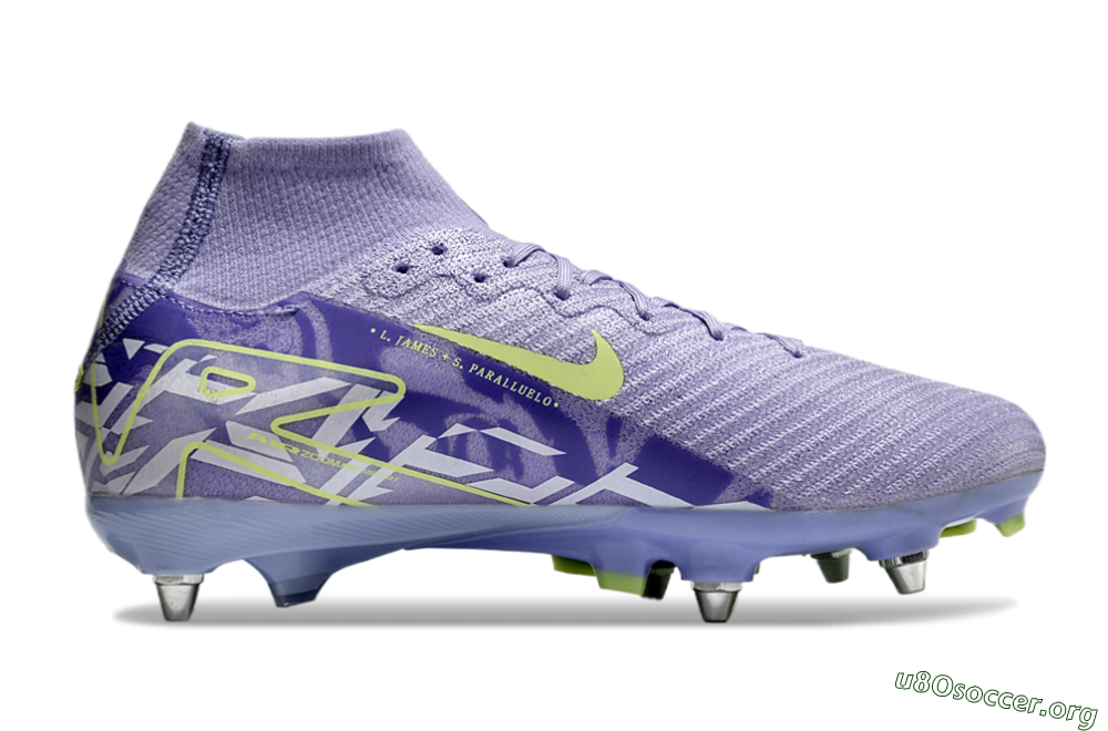Nike Air Zoom Mercurial Superfly 10 Elite SG Football Boots - Purple/Yellow/White 7