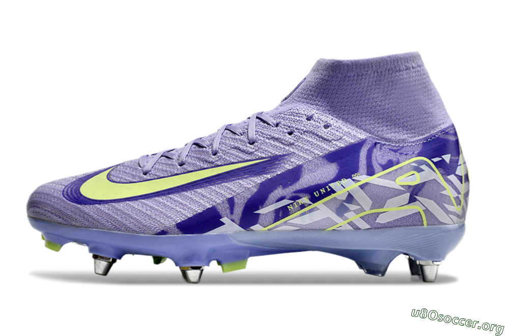 Nike Air Zoom Mercurial Superfly 10 Elite SG Football Boots - Purple/Yellow/White 3