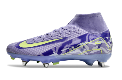 Nike Air Zoom Mercurial Superfly 10 Elite SG Football Boots - Purple/Yellow/White