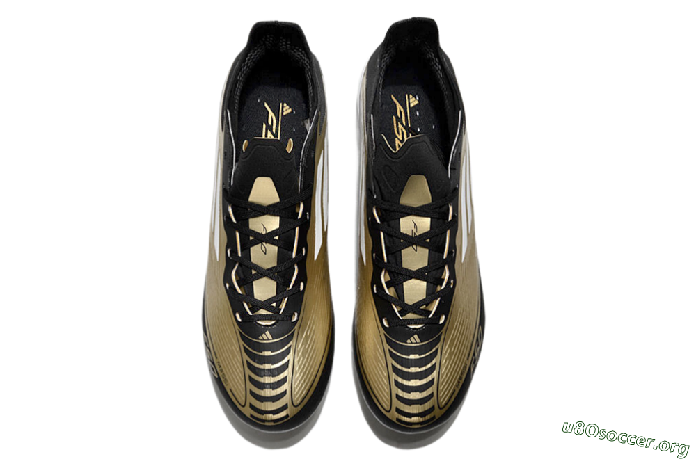 Adidas F50 Elite Messi MG Football Boots - Gold/Black/White 4
