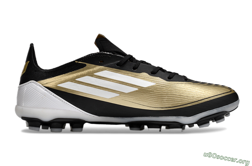 Adidas F50 Elite Messi MG Football Boots - Gold/Black/White 7