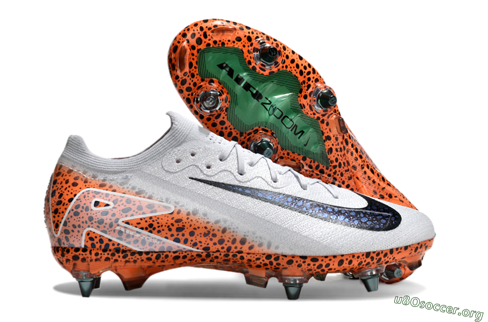 Nike Air Zoom Mercurial Vapor 16 Elite SG Football Boots - Grey/Black/Leopard 2