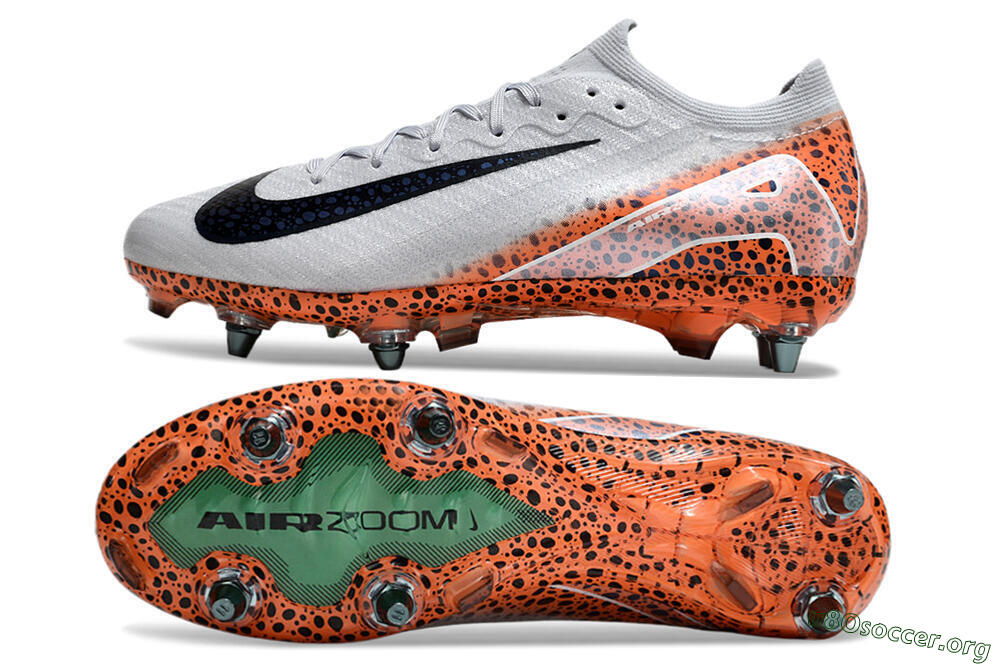 Nike Air Zoom Mercurial Vapor 16 Elite SG Football Boots - Grey/Black/Leopard 1