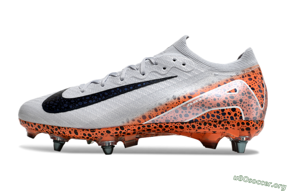 Nike Air Zoom Mercurial Vapor 16 Elite SG Football Boots - Grey/Black/Leopard 3