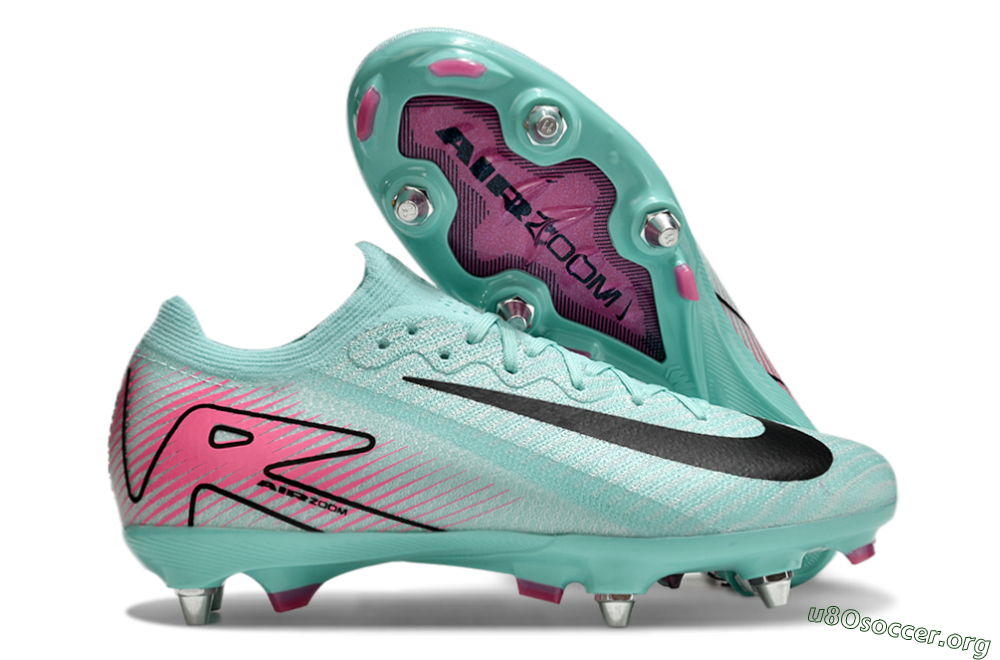 Nike Air Zoom Mercurial Vapor 16 Elite SG Football Boots - Jade/Black/Pink 2