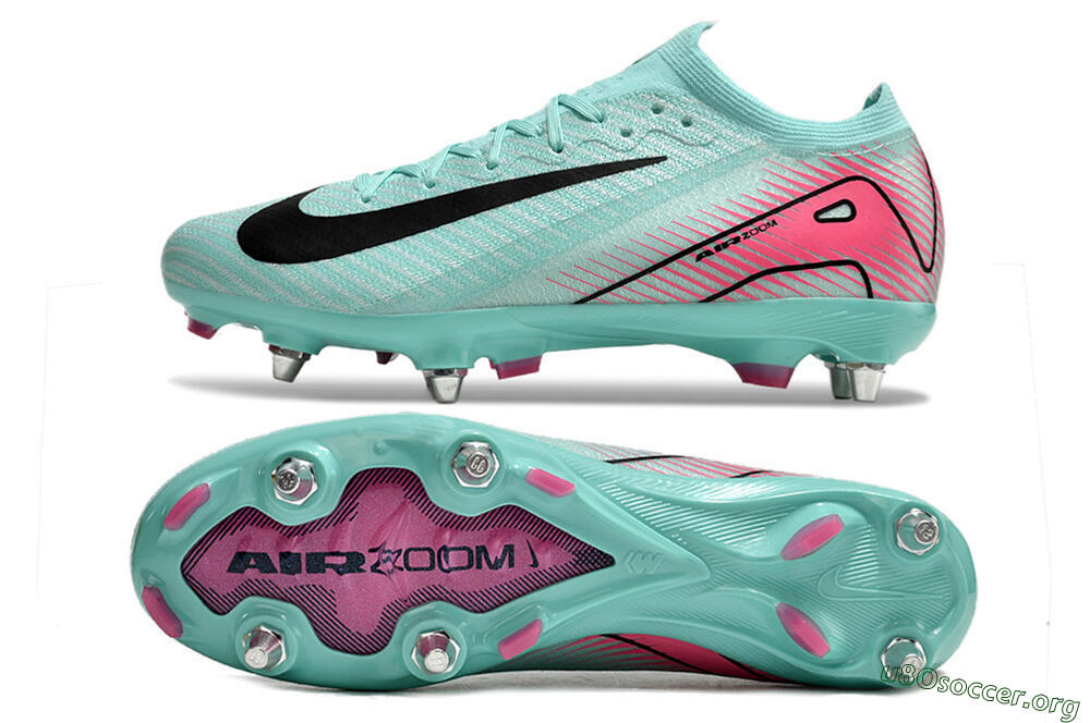 Nike Air Zoom Mercurial Vapor 16 Elite SG Football Boots - Jade/Black/Pink 1