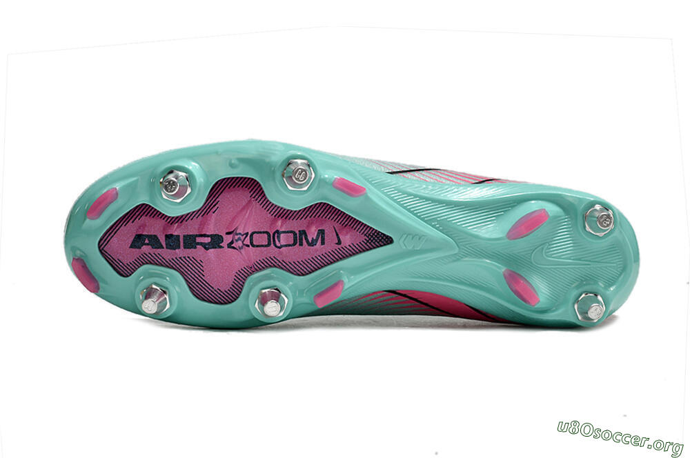 Nike Air Zoom Mercurial Vapor 16 Elite SG Football Boots - Jade/Black/Pink 6