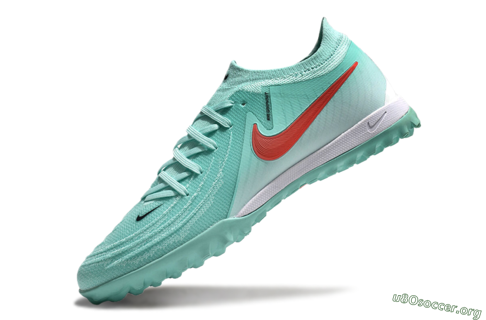 Nike Phantom GX 2 Elite TF Football Shoes - Jade/Red/White 5