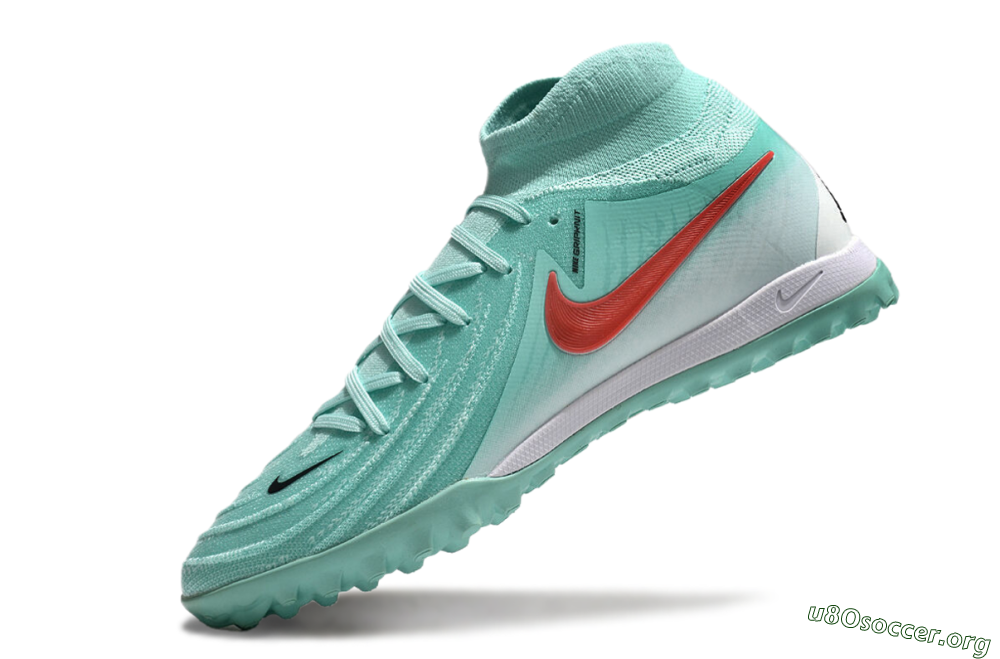 Nike Phantom Luna Elite TF Football Shoes - Jade/Red/White 5