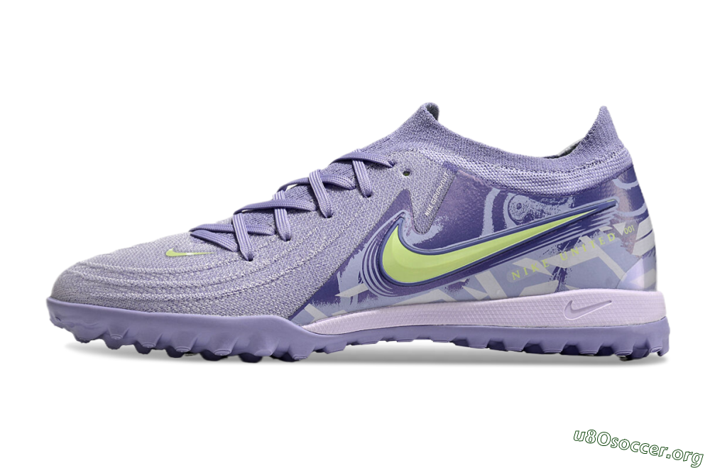 Nike Phantom GX 2 Elite TF Football Shoes - Purple/Yellow/White 3