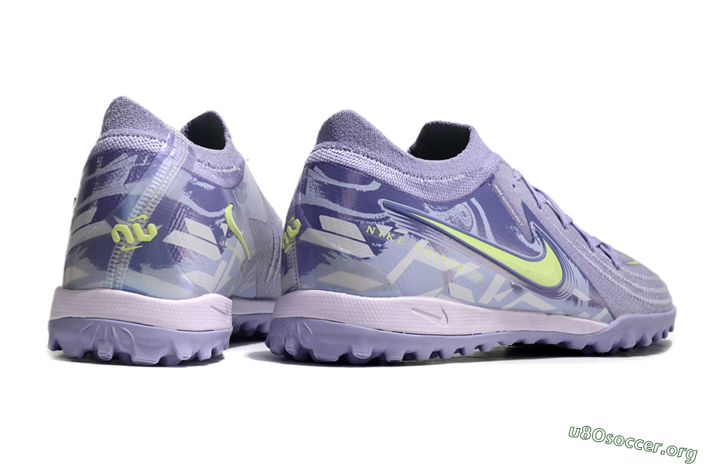 Nike Phantom GX 2 Elite TF Football Shoes - Purple/Yellow/White 6