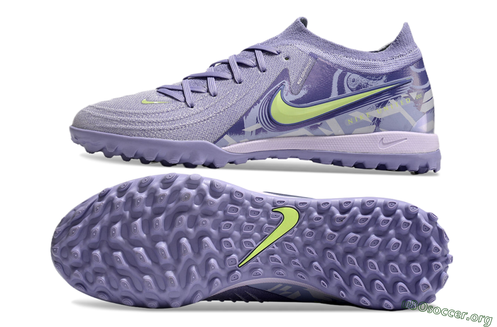 Nike Phantom GX 2 Elite TF Football Shoes - Purple/Yellow/White 1