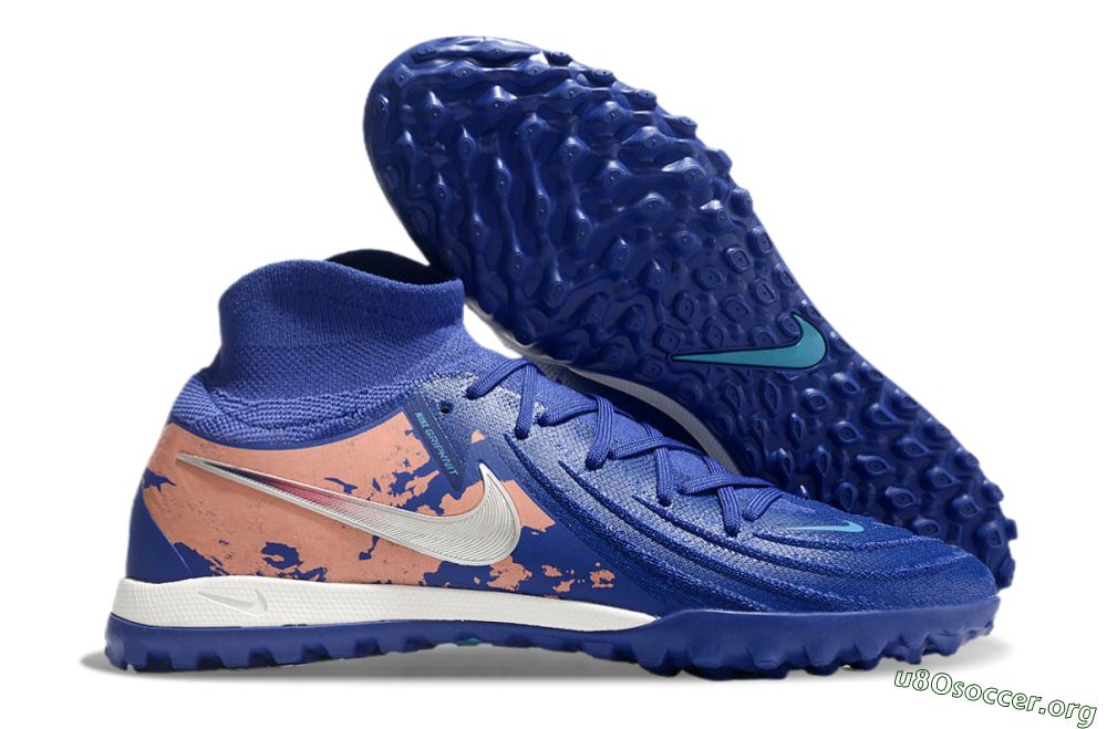 Nike Phantom Luna Elite TF Football Shoes - Blue/White/Red 2