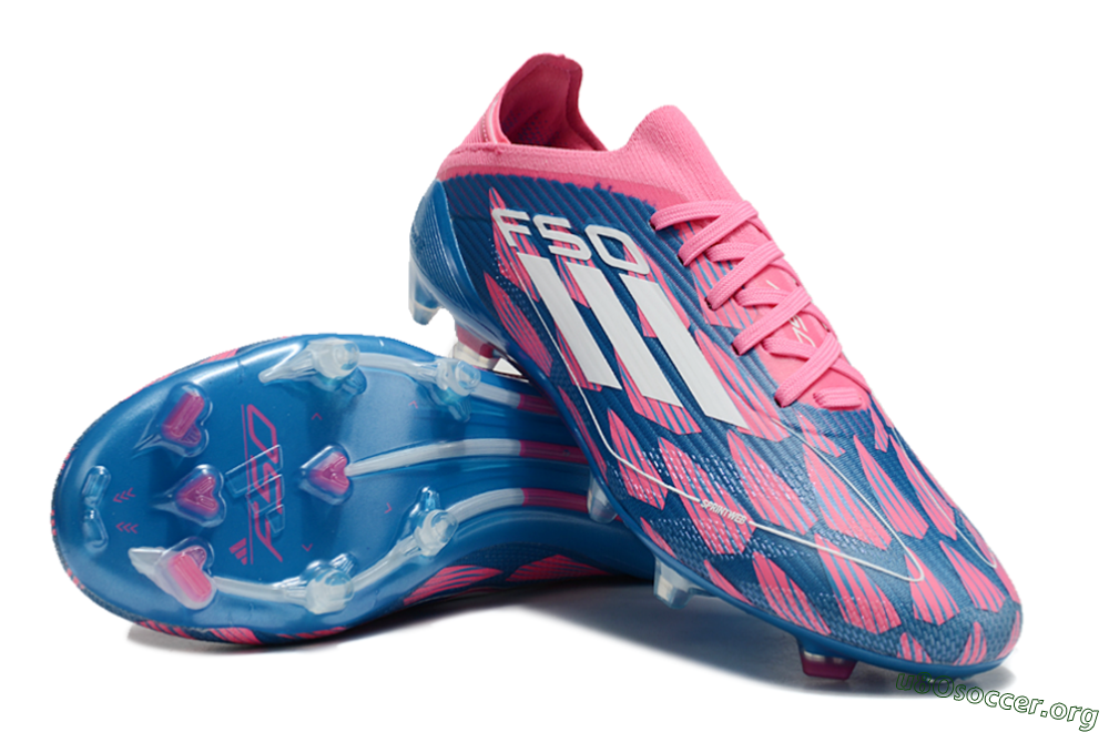 Adidas F50 Elite FG Football Boots - Blue/White/Red 4