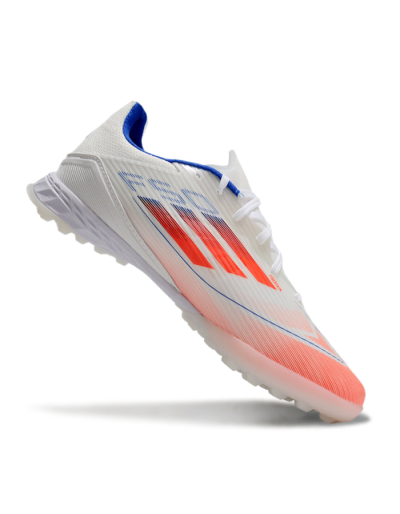 Adidas F50 Pro TF Football Shoes - White/Red/Blue
