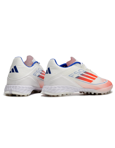Adidas F50 Pro TF Football Shoes - White/Red/Blue