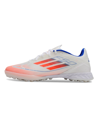 Adidas F50 Pro TF Football Shoes - White/Red/Blue