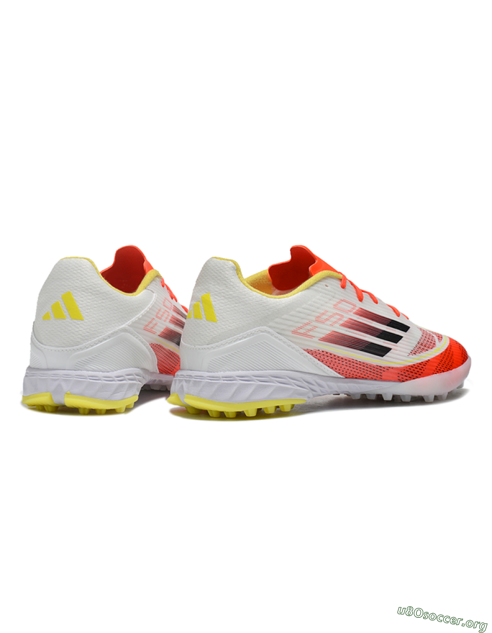 Adidas F50 Pro TF Football Shoes - Red/White/Yellow 6