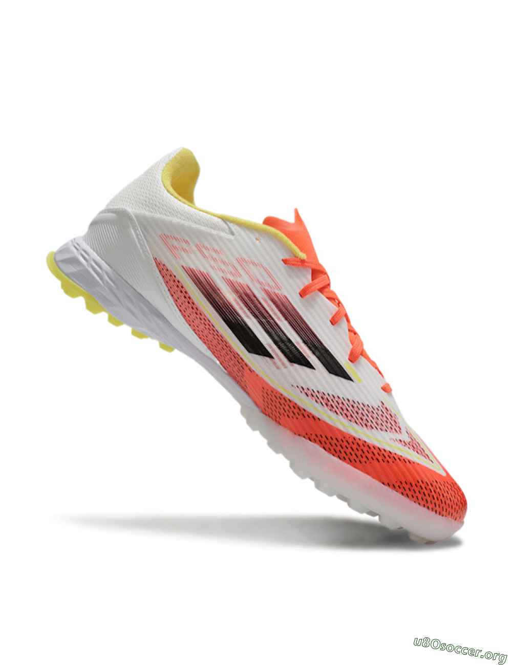 Adidas F50 Pro TF Football Shoes - Red/White/Yellow 4