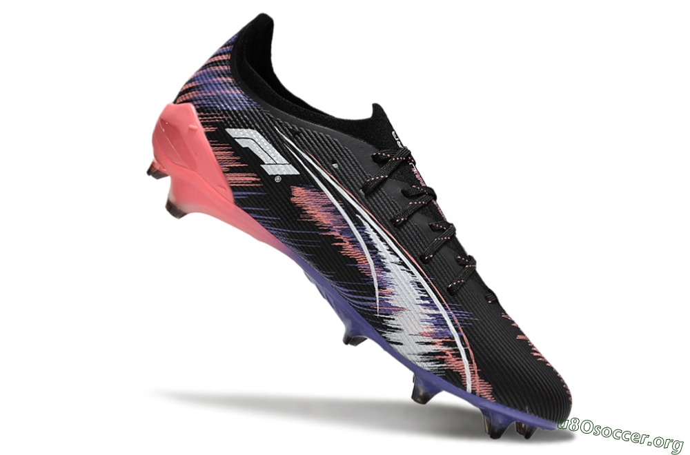 Puma Ultra Ultimate FG Football Boots - Black/White/Purple/Pink 4