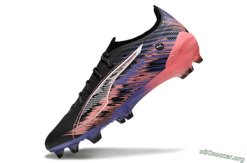 Puma Ultra Ultimate FG Football Boots - Black/White/Purple/Pink 5