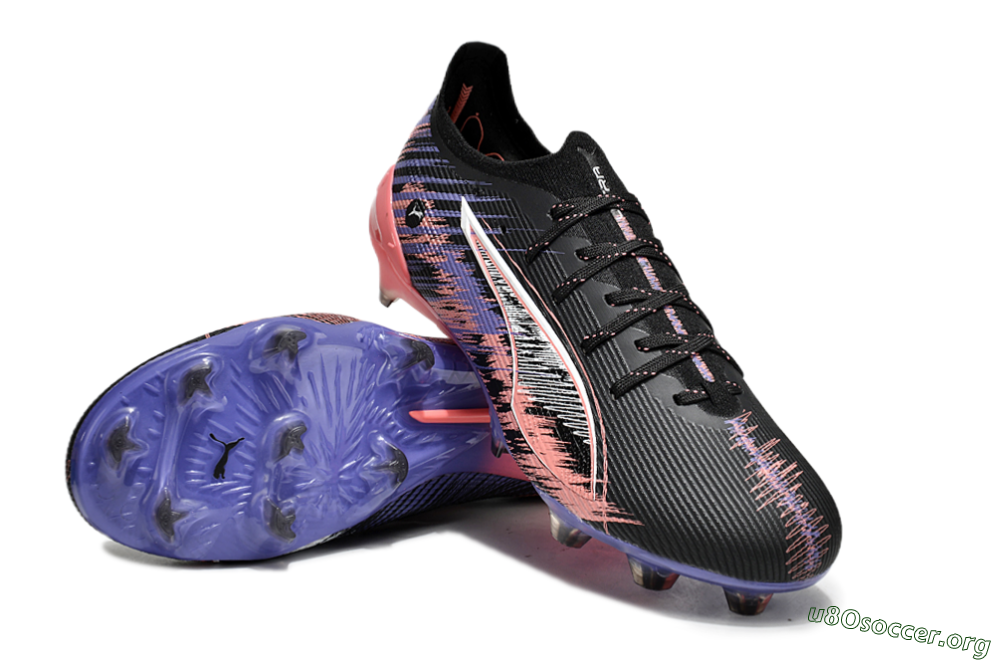 Puma Ultra Ultimate FG Football Boots - Black/White/Purple/Pink 0